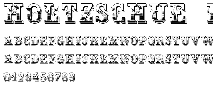 Holtzschue Regular font